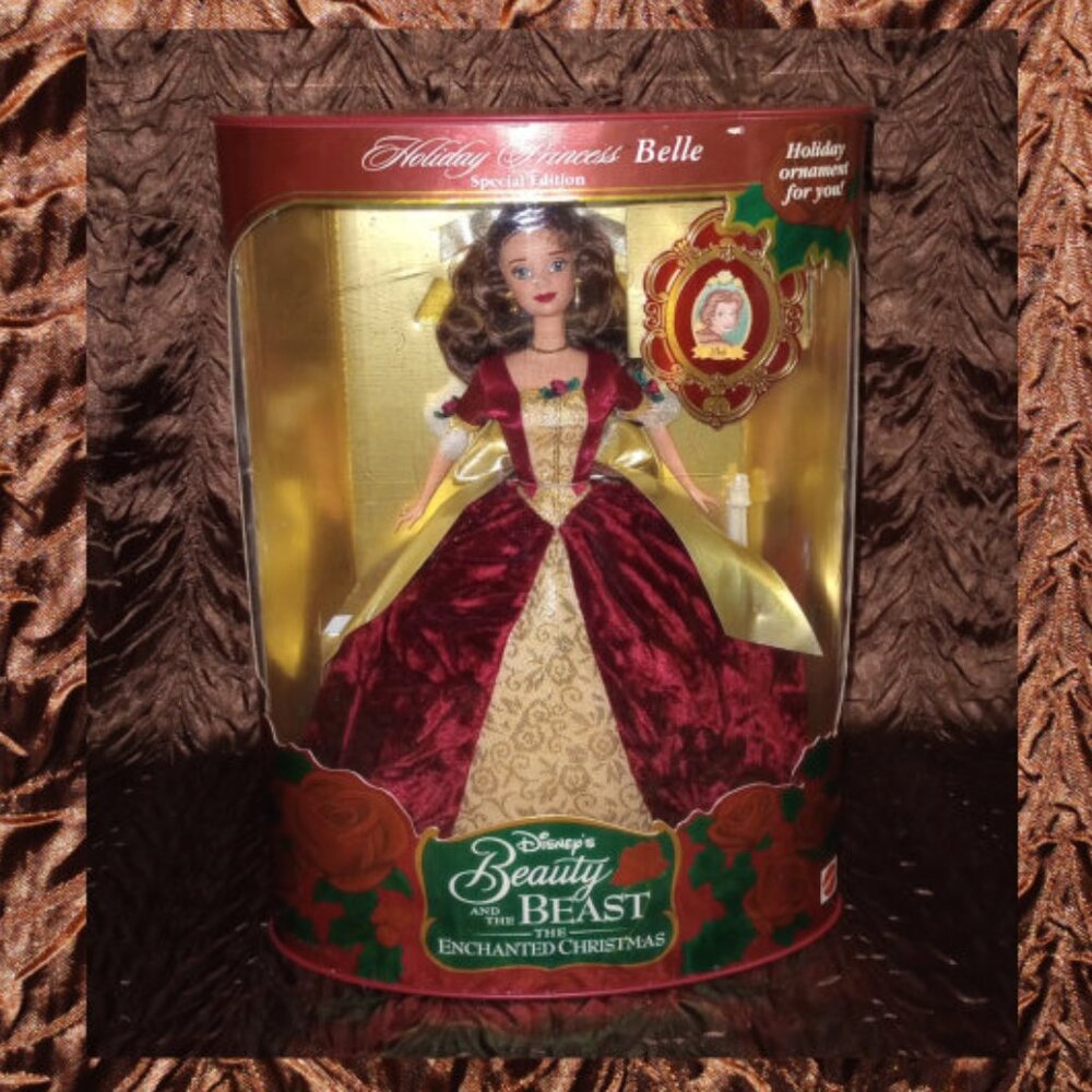 Holiday Princess Belle Doll (Disney Store 1997)